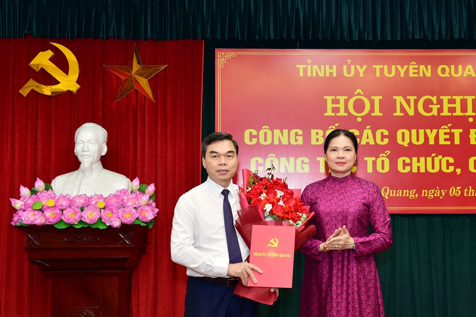 Ông Ma Thế Hồng giữ chức Phó bí thư Tỉnh ủy Tuyên Quang